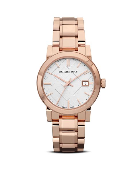 burberry rose gold check bracelet watch 38mm|Burberry Rosegold Check Bracelet Watch, 38mm Jewelry.